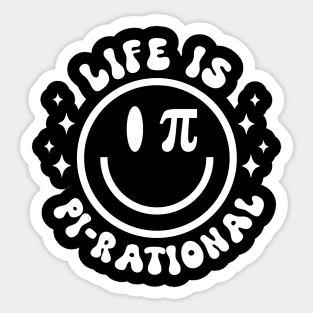 Life is Pi-rational Happy Pi Day Gifts Sticker